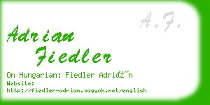adrian fiedler business card